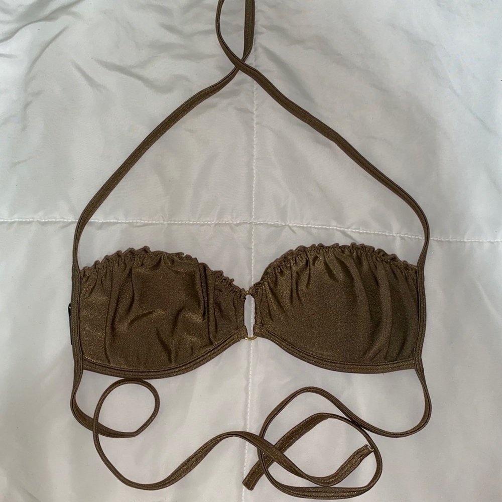 Dark Green Bikini Top